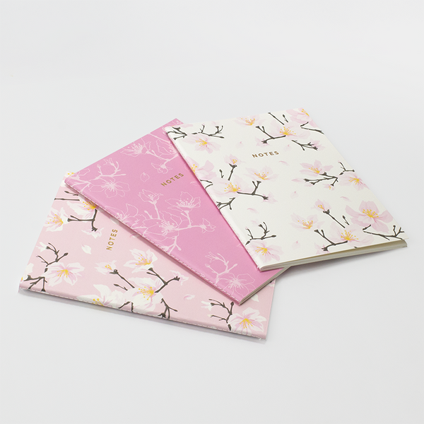 LARGE CHERRY BLOSSOM NOTEBOOK 3/SET - Hadron Epoch