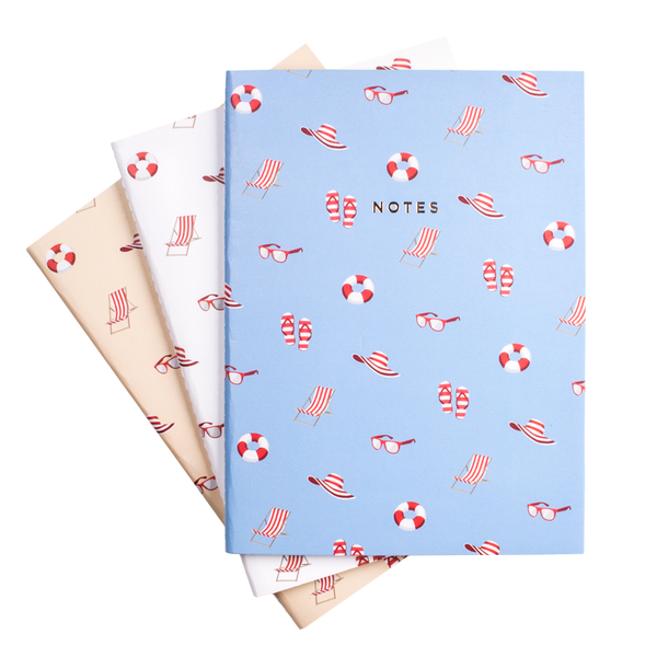 LARGE BEACH NOTEBOOK 3/SET - Hadron Epoch