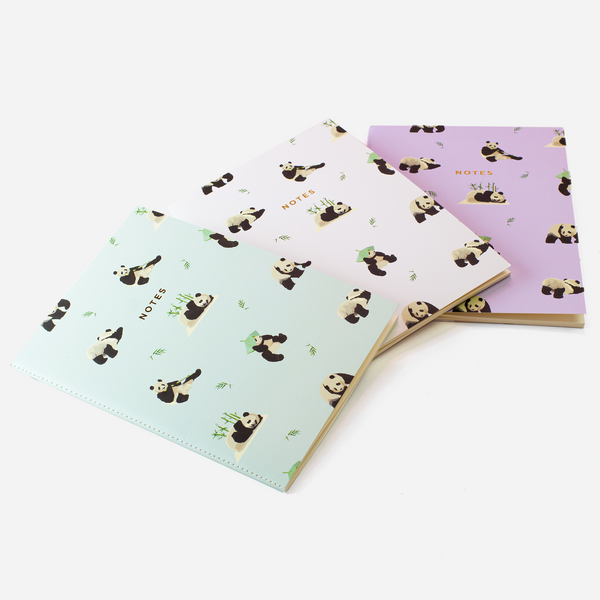 LARGE PANDA NOTEBOOK 3/SET - Hadron Epoch