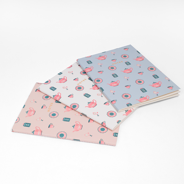 LARGE TEA TIME NOTEBOOK 3/SET - Hadron Epoch