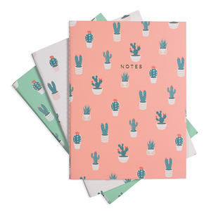 LARGE CACTUS LOVER NOTEBOOK 3/SET - Hadron Epoch