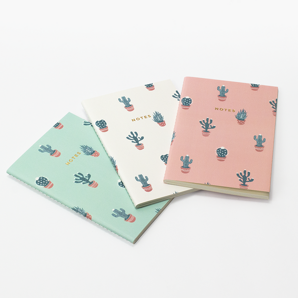 MINI CACTUS LOVER NOTEBOOK 3/SET - Hadron Epoch