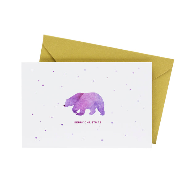 Watercolor Polar Bear (Single / Set of 10) - Hadron Epoch