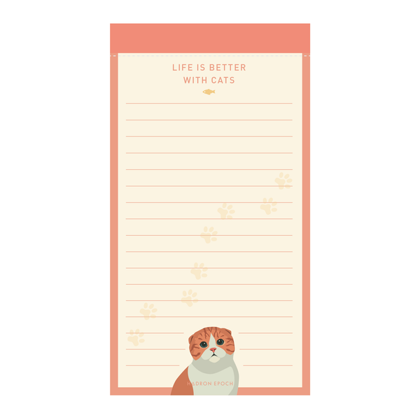 POP Meow Meow Lined Notepad - Hadron Epoch