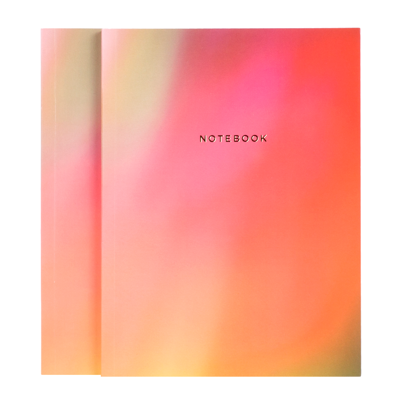 AURORA BOREALIS (RED/ORANGE) NOTEBOOK SET - Hadron Epoch