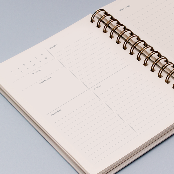 SPIRAL PLANNER GREY PEARL - Hadron Epoch