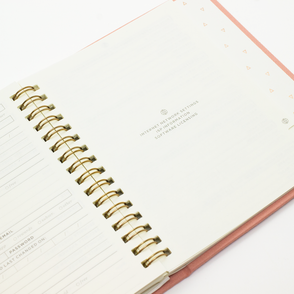 SMTWTFS Secret Keeper Coral Pink (Password Book) - Hadron Epoch