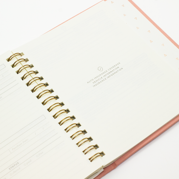 SMTWTFS Secret Keeper Coral Pink (Password Book) - Hadron Epoch