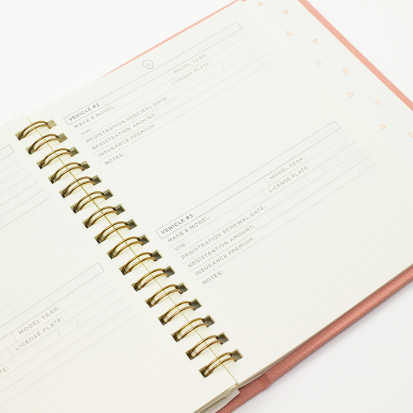 SMTWTFS Secret Keeper Coral Pink (Password Book) - Hadron Epoch