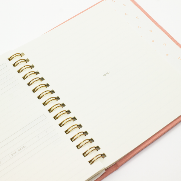 SMTWTFS Secret Keeper Coral Pink (Password Book) - Hadron Epoch