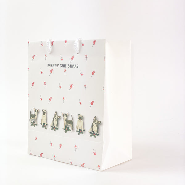 Holly Dog Icon Gift Bag