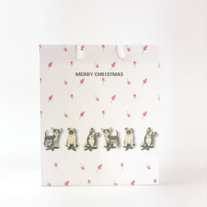 Holly Dog Icon Gift Bag