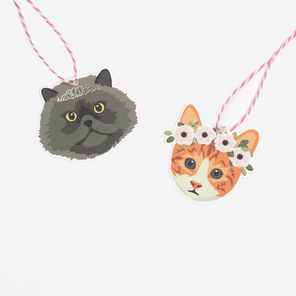 MEOW MEOW BLANK GIFT TAGS (HEAD) - Hadron Epoch