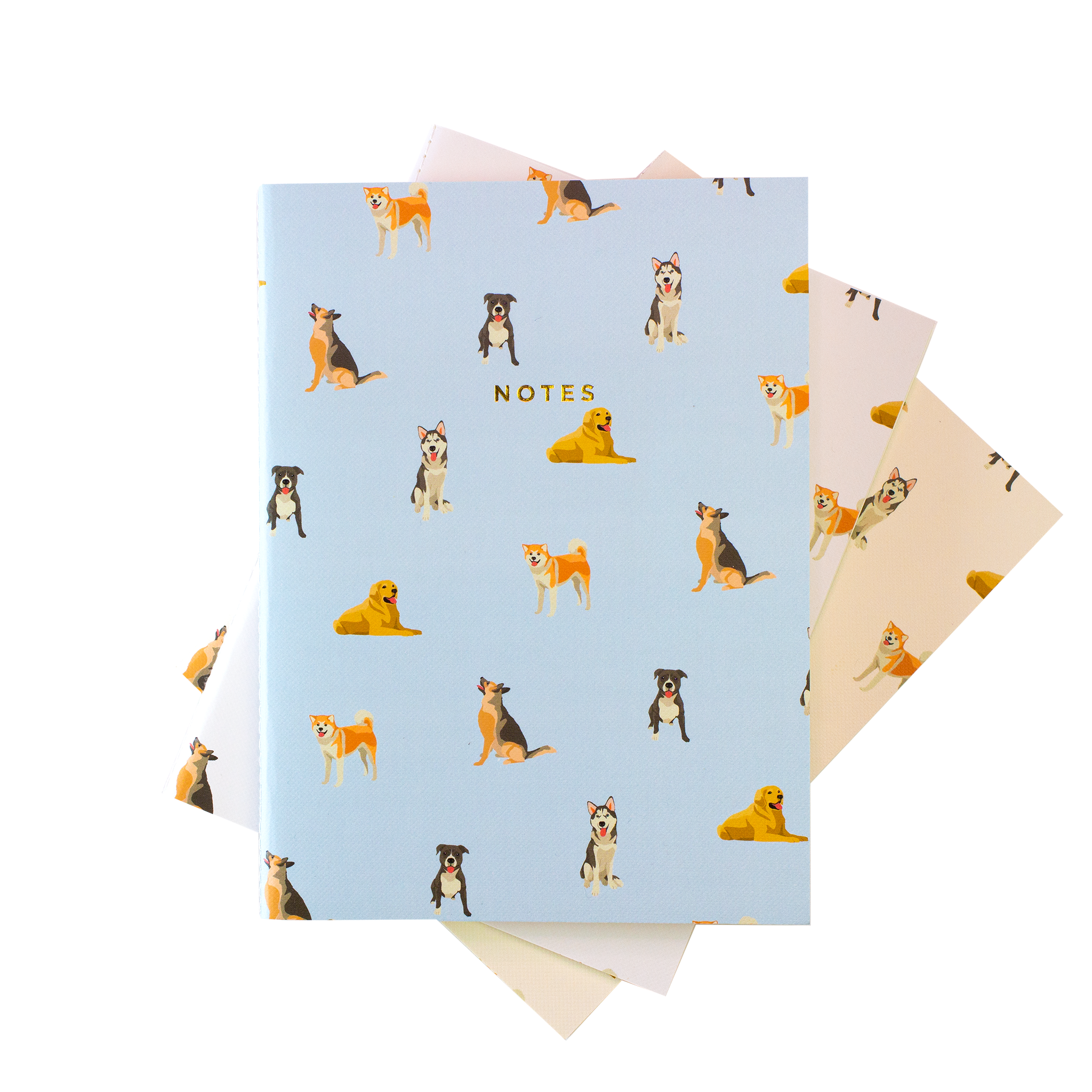 Large Bow Wow Pattern Notebook 3/SET