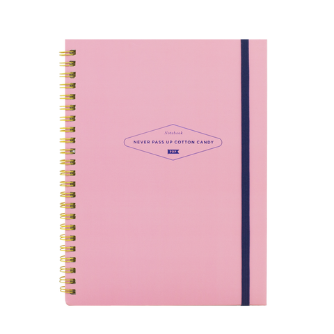 POP SPIRAL NOTEBOOK - NEVER PASS UP COTTON CANDY - Hadron Epoch