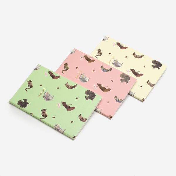 MINI SQUIRREL NOTEBOOK 3/SET - Hadron Epoch
