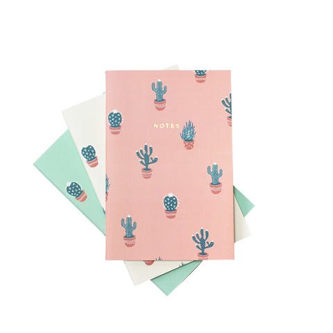 MINI CACTUS LOVER NOTEBOOK 3/SET - Hadron Epoch