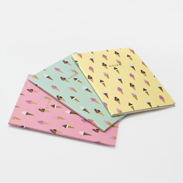 LARGE ICE CREAM NOTEBOOK 3/SET - Hadron Epoch