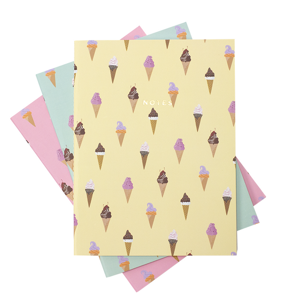 LARGE ICE CREAM NOTEBOOK 3/SET - Hadron Epoch