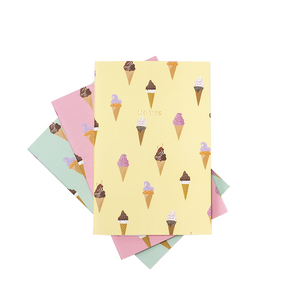 MINI ICE CREAM NOTEBOOK 3/SET - Hadron Epoch