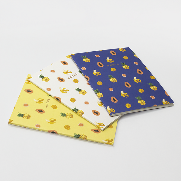 LARGE TROPICAL FRUITS NOTEBOOK 3/SET - Hadron Epoch