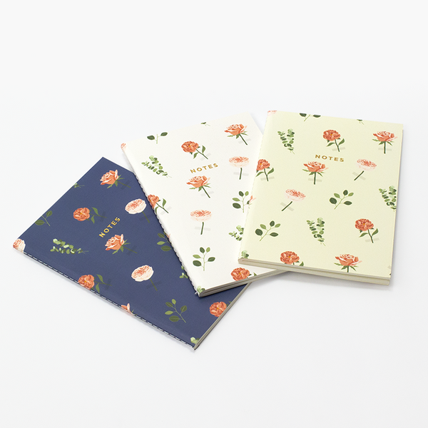 MINI ROSES NOTEBOOK 3/SET - Hadron Epoch