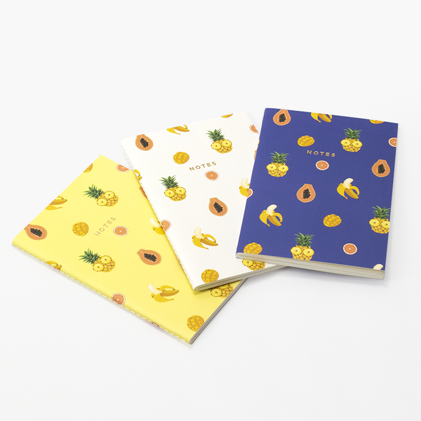 MINI TROPICAL FRUITS NOTEBOOK 3/SET - Hadron Epoch