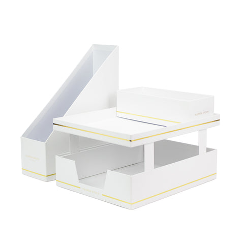 DESKTOP ORGANIZER WHITE - Hadron Epoch