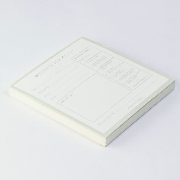 SMTWTFS Message Notepad Hazelnut Cream - Hadron Epoch