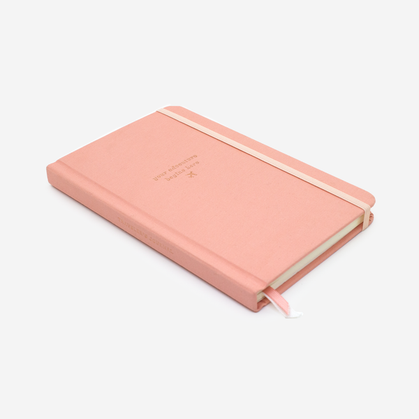 SMTWTFS Travel Journal Coral Pink - Hadron Epoch