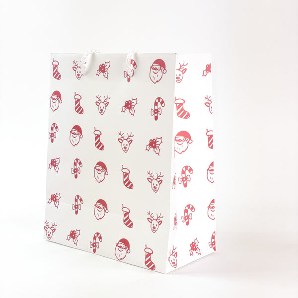 XMas All Over Pattern Gift Bag