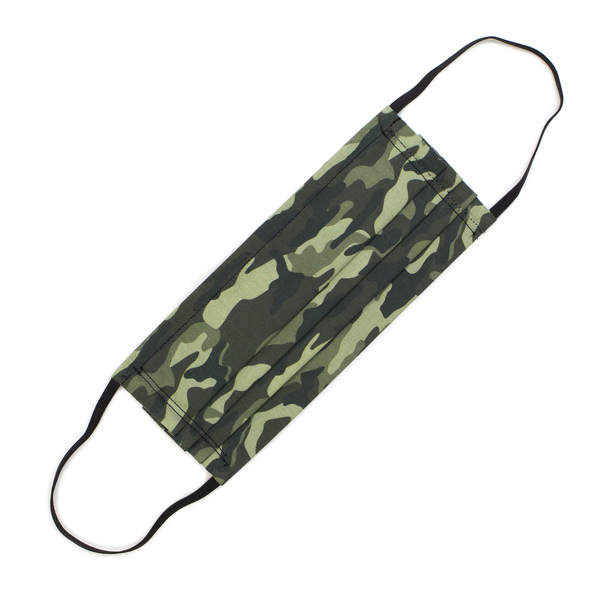 REUSABLE COTTON PLEATED MASK - CAMO - Hadron Epoch