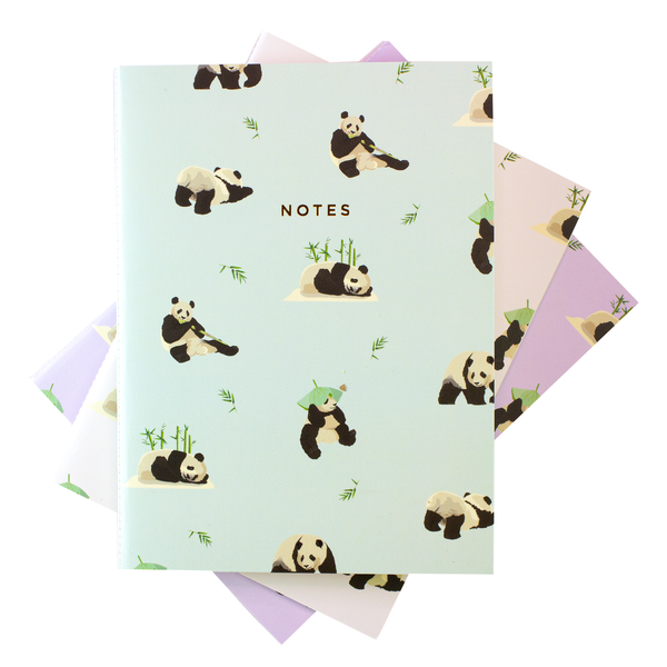 LARGE PANDA NOTEBOOK 3/SET - Hadron Epoch